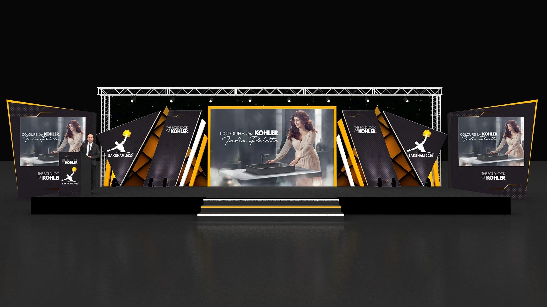 Kohler stage concept - front view - 3D concept