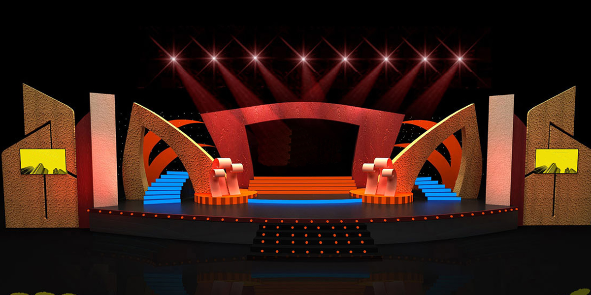 Architectural stage concept - 3D stage design