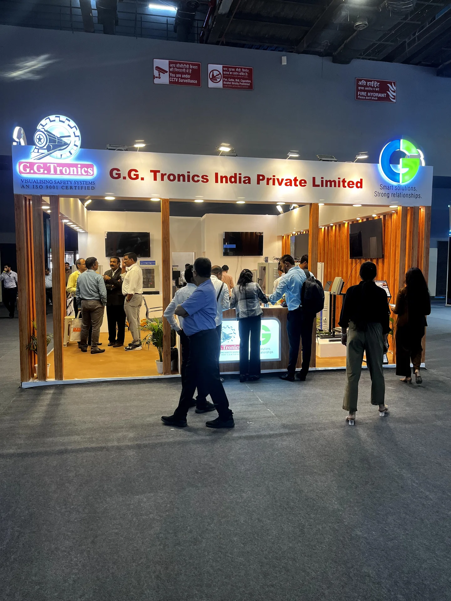 G.G. Tronics exhibition stand built by Adexpo