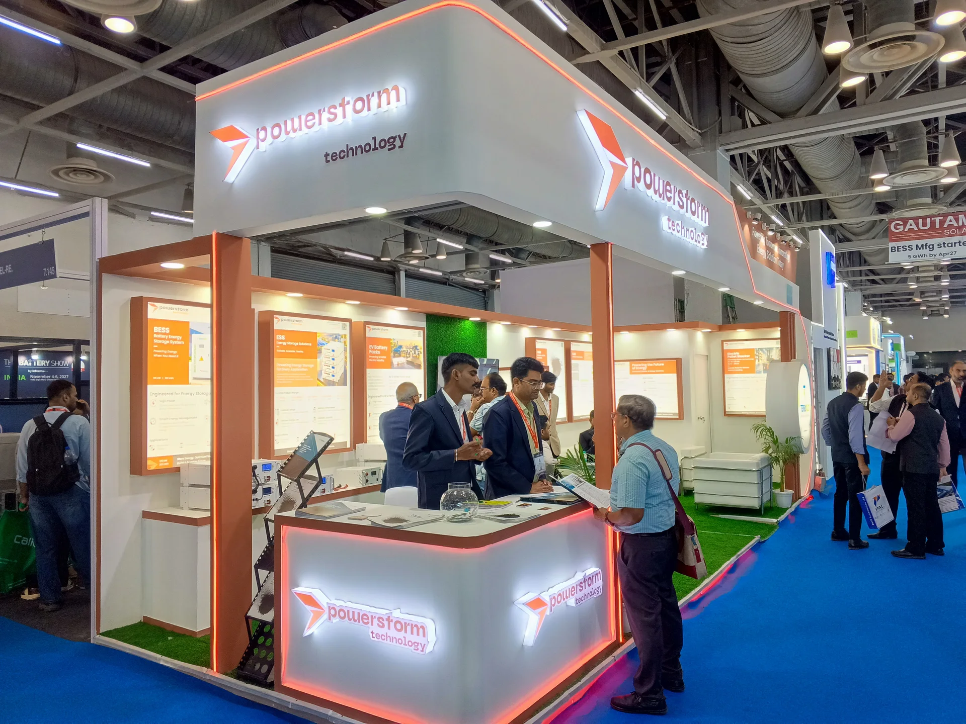 Powerstorm Technology — The Battery Show 2026 exhibition stand, photograph 1