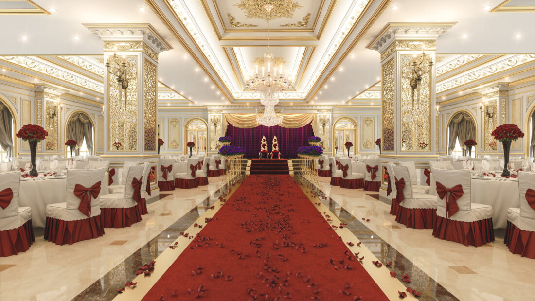 Banquet hall concept - 3D wedding concept